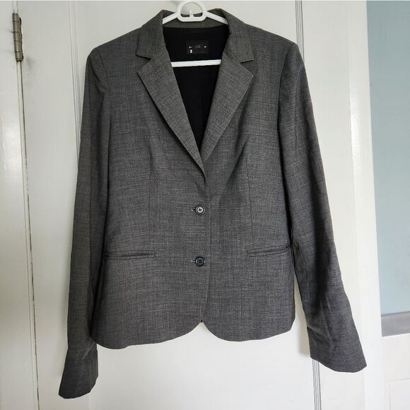 Club Monaco Size 8 Women's Gray Blazer - Picture 2 of 8